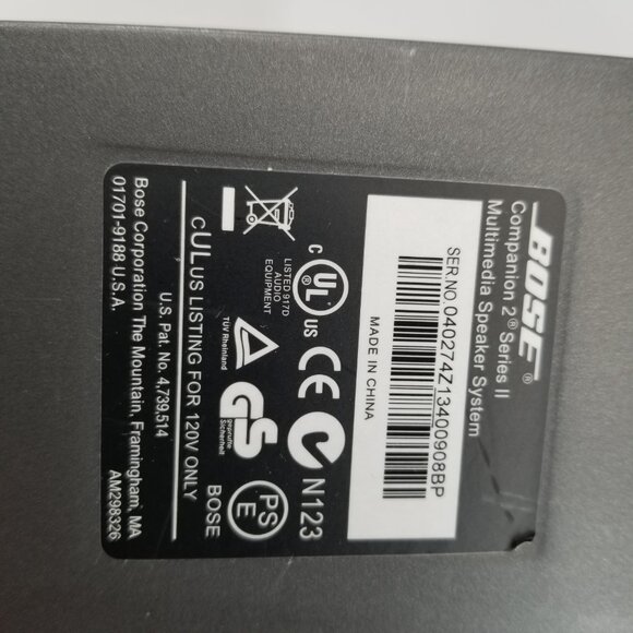 Bose Companion 2 Series II Multimedia Computer Desktop Speaker System - Picture 10 of 10